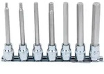 KS Tools 3/8 CHROMEplus Bit-Stecknuss-Satz Innensechskant, 7-tlg. 4-12 mm,lang