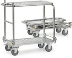 fetra ESD-Klapp-Tischwagen -ALU-, Ladefl&auml;che 720 x 450 mm