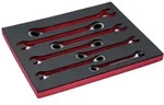 Bahco Fit&Go 3/3 Schaumstoffeinlage Satz Knarren-Ring-Maulschl&uuml;ssel - 7-tlg.