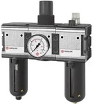 Riegler Wartungseinheit 3-tlg. &raquo;multifix&laquo;, PC-Beh., Schutzkorb, BG4, G3/4
