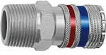 Riegler Sicherheitskupplung NW 10, Stahl/Messing verzinkt, R 3/8 AG