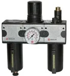 Riegler Wartungseinheit 3-tlg. &raquo;multifix&laquo; mit Metallbeh&auml;lter, BG 3, G 3/4