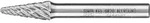 PFERD TOOLS Hartmetall Hochleistungsfr&auml;sstift ALLROUND Rundkegel KEL &Oslash; 08x20mm