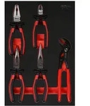 KS Tools Zangen-Satz in Schaumstoffeinlage, 5-tlg.