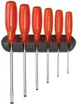Swiss Tools Schraubendreher-Satz 6-teilig Schlitz im Wandhalter Multicraft