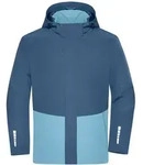 James & Nicholson Hardshell-Regenjacke JN1878 Gr. XS deep-blue/steel-blue