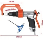 KS Tools Druckluft-Schwei&szlig;punkt-Bohrmaschinen-Satz, 3-tlg