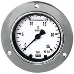 Riegler Glyzerinmanometer, Frontring, G 1/2 hinten exzentr., 0 - 4,0 bar, &Oslash; 100
