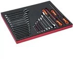 Bahco Fit&Go 3/3 Schaumstoffeinlage Satz Feilen und Schraubenschl&uuml;ssel -...