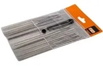 Bahco Nadelfeilensatz, Halbschlicht, ohne Heft 160 mm - 9-tlg., Hieb 1