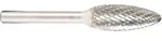 Projahn Hartmetallfr&auml;ser, Form H Flamme d1 16.0 mm, Schaftd. 6.0 mm Kreuzverzahnung