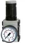 Riegler Druckregler, durchg. Druckvers. &raquo;FUTURA&laquo;, BG 1, G 1/4, 0,5-8 bar