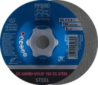 PFERD TOOLS CC-GRIND SOLID Schleifscheibe 150x22,23 mm COARSE Leistungslinie SG STEEL