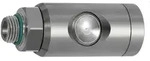 Riegler Druckknopf-Sicherheitskupplung NW 7,4, drehbar, ES, G 1/2 AG