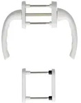 Hoppe Fenstert&uuml;r-Griffgarnitur 0710RH/66N/U26/0710 F9016 N12AW 7 PZ 68-73 mm