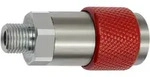 Riegler Unverwechselbare Dreh-Sicherheitskupplung NW 6, ISO 6150 C, G 1/4 AG, rot