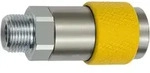 Riegler Unverwechselbare Dreh-Sicherheitskupplung NW 6, ISO 6150 C, G 3/8 AG, gelb