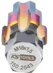 KS Tools Gewindeschneider mit F&uuml;hrungsbolzen f&uuml;r Lambdasonden, M18x1,5