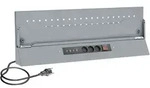 VIGOR Lochwandplatte mit Netzversorgung 861 mm, (LxB) 861 x 301 mm