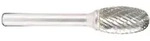 Projahn Hartmetallfr&auml;ser, Form E Oval / Tropfen d1 12.7 mm, Schaftd. 6.0 mm