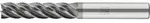 PFERD TOOLS VHM-Fr&auml;ser &Oslash;6mm, 5 Schneiden, mit Spanteiler, 4xDC, Radius 0,5mm,...