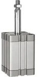 Riegler Kompaktzylinder, einfachw., AG, ausgef., &Oslash; 40, Hub25, G1/8, ISO21287