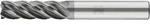 PFERD TOOLS VHM-Fr&auml;ser &Oslash;6mm, 5 Schneiden, mit Spanteiler, 3xDC, Radius 0,5mm,...