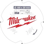 Milwaukee Kreiss&auml;gebl&auml;tter f&uuml;r Handkreiss&auml;gen 160/20 Z4 Diamant