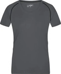 James & Nicholson Funktions-Shirt Damen JN495 Gr. S titan/black