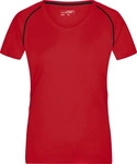 James & Nicholson Funktions-Shirt Damen JN495 Gr. L red/black