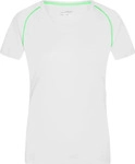 James & Nicholson Funktions-Shirt Damen JN495 Gr. 2XL white/bright-green