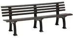 Gartenbank JUIST 4-Sitzer L&auml;nge 2000 mm, braun
