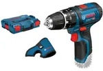Bosch Akku-Schlagbohrschrauber GSB 12V-15, Solo Version, L-BOXX mit Einlage, Holster