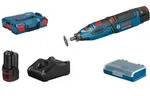 Bosch Akku-Rotationswerkzeug GRO 12V-35, incl. 2x Akku GBA 2 Ah, Schnellladeger&auml;t,