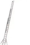 Hymer Seilzugleiter, dreiteilig, 3x16 Sprossen, L&auml;nge eingef. 4,75 m / ausgef. 11,46