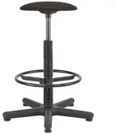 Drehhocker Goliath Kunstledersitz schwarz Sitzh&ouml;he 520-785 mm, mit Gleiter und