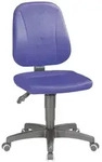 Bimos Arbeitsstuhl 9653-CI02 Unitec 2 Sitzh&ouml;he 440-620 mm mit Rollen, Stoff blau
