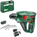 Bosch Akku-Bohrhammer Uneo, incl. 1x Akku PBA 2,5 Ah, Ladeger&auml;t, Zubeh&ouml;r, Koffer