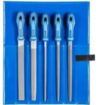 PFERD TOOLS Werkstattfeilen-Set WR 5-tlg. in Rolltasche 250mm Hieb 1 f&uuml;r grobe