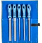 PFERD TOOLS Werkstattfeilen-Set WR 5-tlg. in Rolltasche 200mm Hieb 3 f&uuml;r