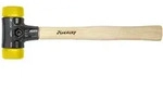 Wiha Schonhammer Safety mittelhart/mittelhart mit Hickory-Holzstiel, Rund-Schlagkopf