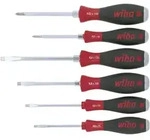 Wiha Schraubendreher Set SoftFinish Schlitz, Pozidriv 6-tlg. mit durchgehender