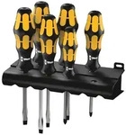 Wera 932 S/6 Schraubendrehersatz Kraftform Wera: Der Schraubmei&szlig;el + Rack, 6-tlg.