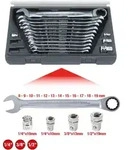 KS Tools GEARplus Ratschenringmaulschl&uuml;ssel-Satz, 16-tlg.