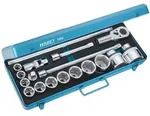 Hazet Steckschl&uuml;ssel Satz 3/4 (20 mm) Vierkant hohl, Au&szlig;en Sechskant, 18-tlg., 22 -