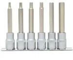 KS Tools 1/2 Bit-Stecknuss-Satz Innensechskant, lang, 6-tlg