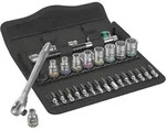 Wera 8100 SA 7 Zyklop Metal-Knarrensatz, Durchsteckvierkant, 1/4-Antrieb, metrisch,