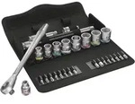 Wera 8100 SB 7 Zyklop Metal-Knarrensatz, Durchsteckvierkant, 3/8-Antrieb, metrisch,