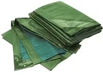 Abdeckplane RAINEXO, 150 g/m2, 10x15 m, gr&uuml;n/blau