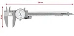 KS Tools Uhren-Messschieber, Messgenauigkeit +/-0,02